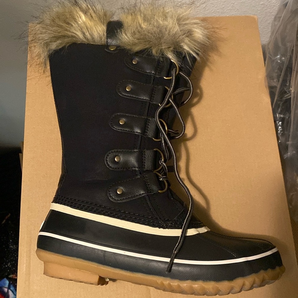 Snow boots, rain boots.